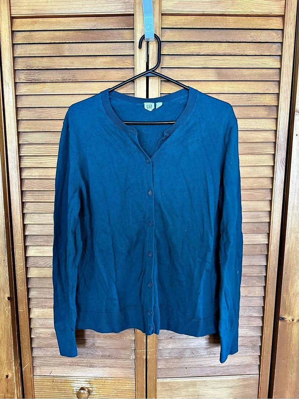 Gap Teal Button-Front Cardigan XXL
